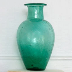 Recycled Glass Teal Vase -Plant Supply Store 450317RGTV 2 13715.1632395937